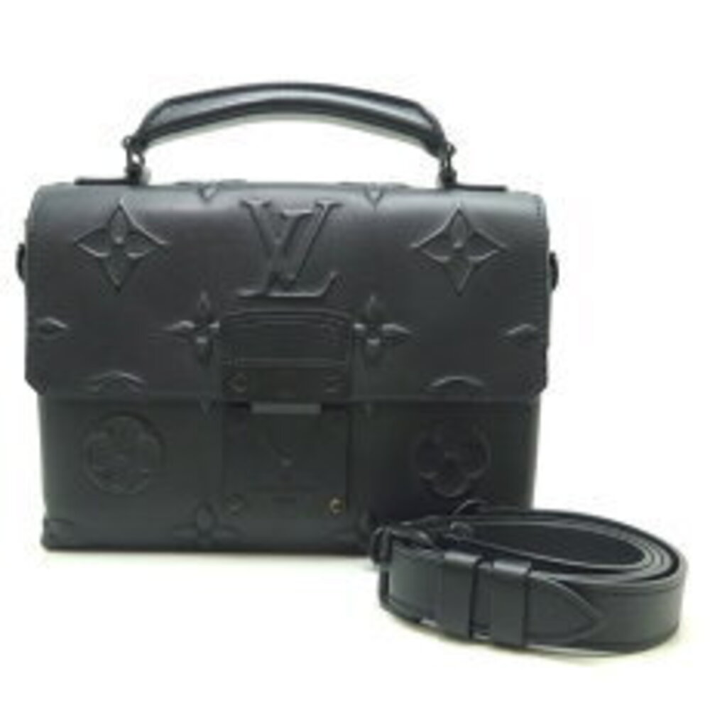 Louis Vuitton Ambassador Autumn Winter Shoulder Bag Calf Black